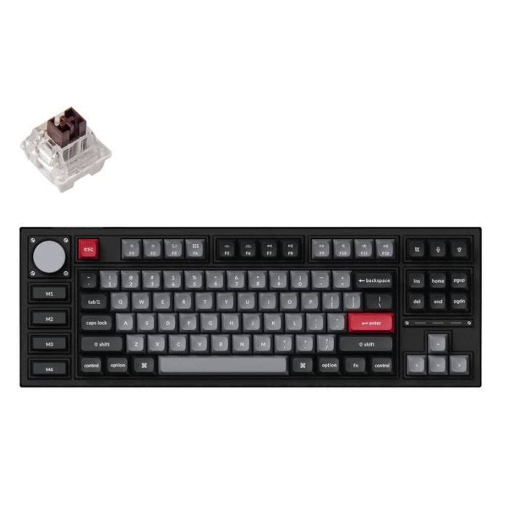 KEYC-Q3P-M3 - Keychron Q3P-M3, 80%, Brown Switches, Carbon Black, QMK ...