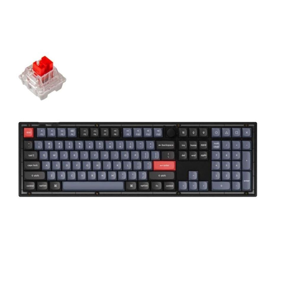 KEYC-V6-C1 - Keychron V6-C1, 100% Layout 104 Keys, Red Switch, RGB ...
