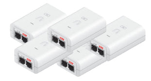 Ubiquiti 24v 0.5A Gigabit Power Over Ethernet Supply White 5-pack