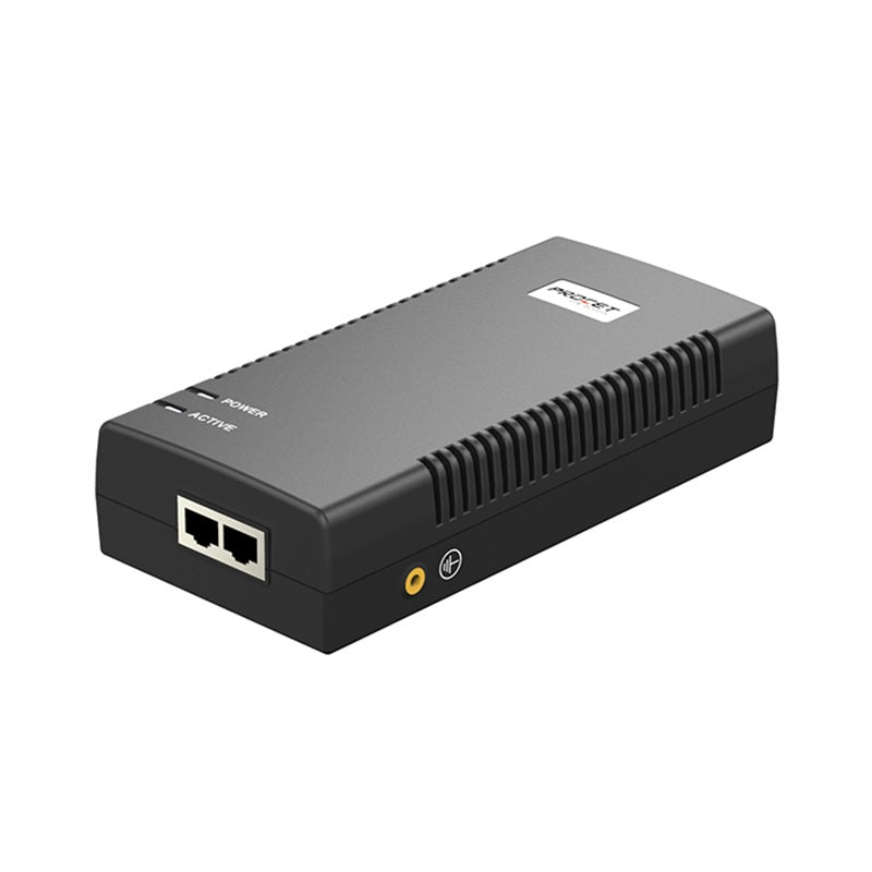 Procet 55V DC 90 Watt 10 Gigabit 802.3bt PoE++ Power over Ethernet Injector