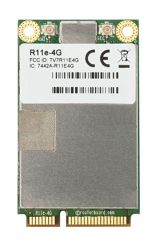 MikroTik R11e-4G 4G/LTE Cellular miniPCI-e card