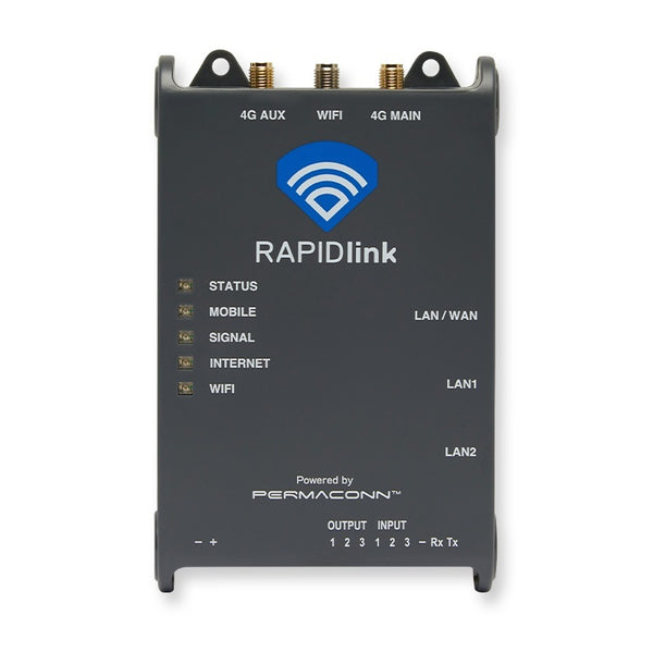 Permaconn RAPIDlink 4G LTE Wifi Router with I/O and pre-loaded Spark N ...