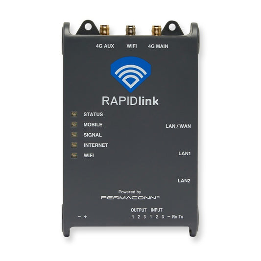 Permaconn RAPIDlink 4G LTE Wifi Router with I/O and pre-loaded Spark NZ and ONE NZ sims