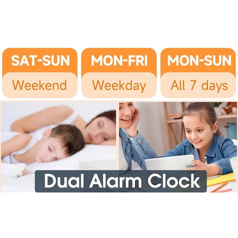 RGB Display Vibrating Travel Alarm Clock