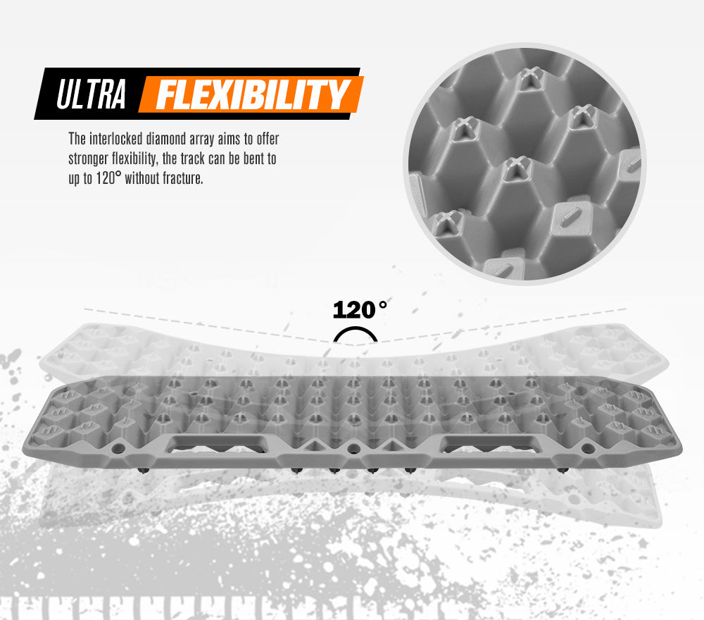 BUNKER INDUST Pair 10T Recovery Tracks - Grey