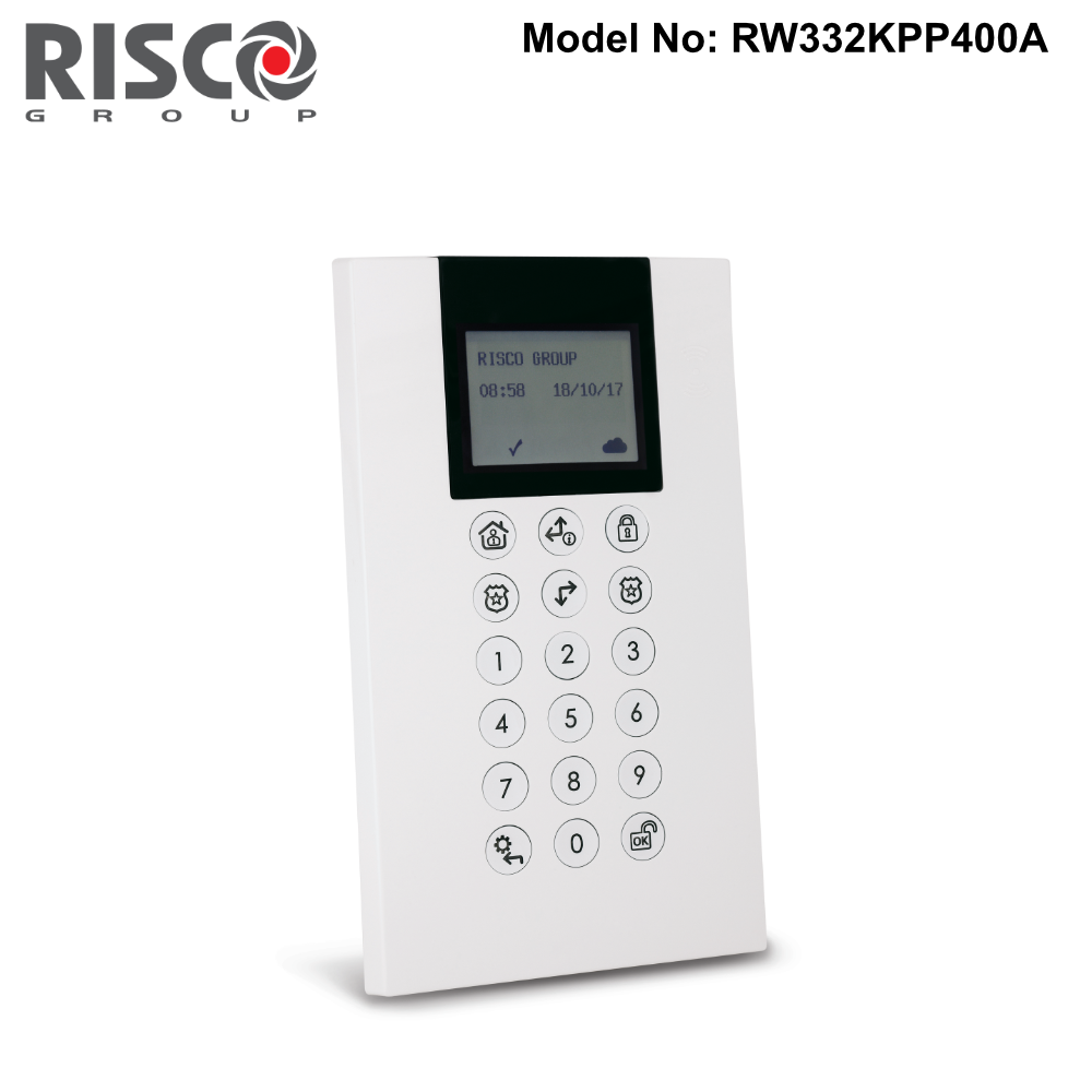 Panel Id Risco RAKA4G-Kit3 - Risco Agility 4 Kit - GSM Control Panel, Panda Keypad, 2 ...