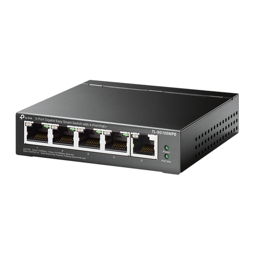TL-SG105MPE - TP-Link 5-Port Gigabit Easy Smart Switch with 4-Port PoE+