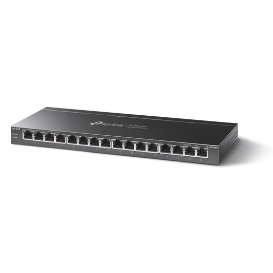 TL-SG116P - TP-Link 16-Port Gigabit Desktop Switch with 16-Port PoE+
