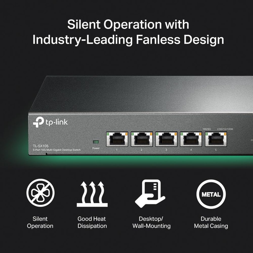 TL-SX105 - TP-Link 5-Port 10G Desktop Switch