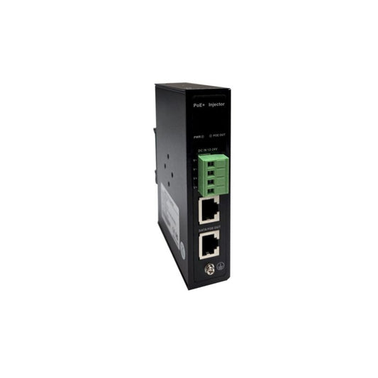 Tycon Systems 10-30VDC In, 802.3bt 54V 60W PoE++ Out, DIN Mountable 10G PoE Injector