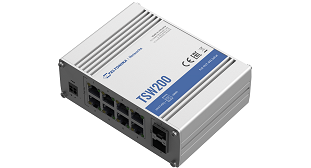 Teltonika TSW200 8 Port Unmanaged Industrial Gigabit PoE+ Switch