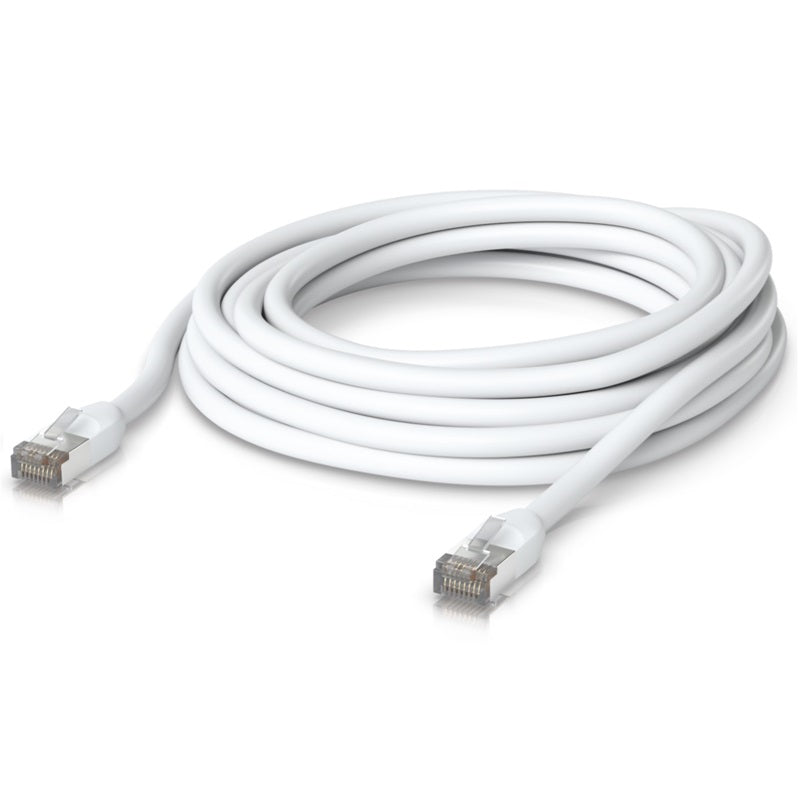 Ubiquiti UniFi 8M Cat5e Shielded Outdoor Patch Cable - White