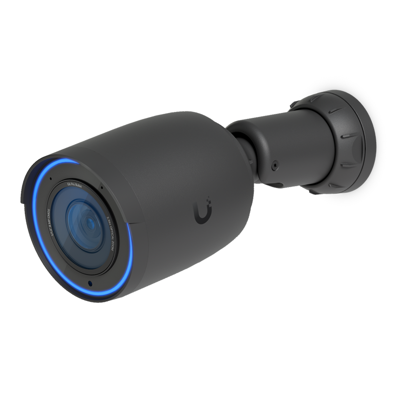 Ubiquiti UniFi Black G6 Pro Bullet All-weather 4K PoE+ Camera with Multi-TOPs AI Engine and 2.36x optical zoom