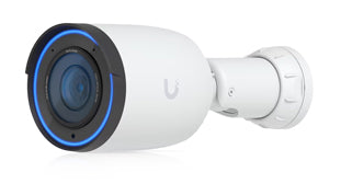 Ubiquiti UniFi G6 Pro Bullet White All-weather 4K PoE+ Camera with Multi-TOPs AI Engine and 2.36x Optical Zoom