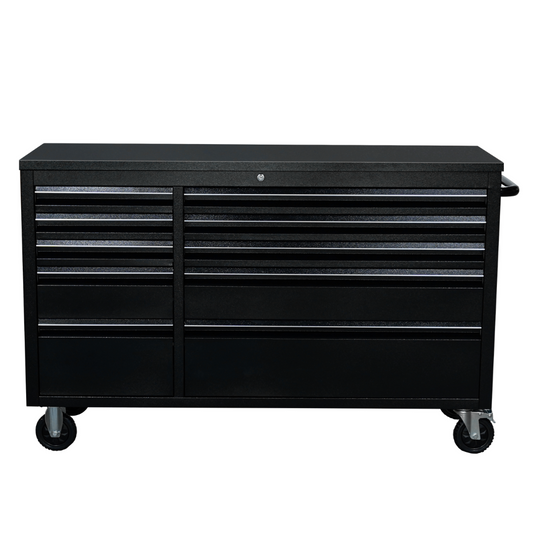 55 inch Black 10 Drawer Work Bench tool chest Tool Box Chest Cabinet