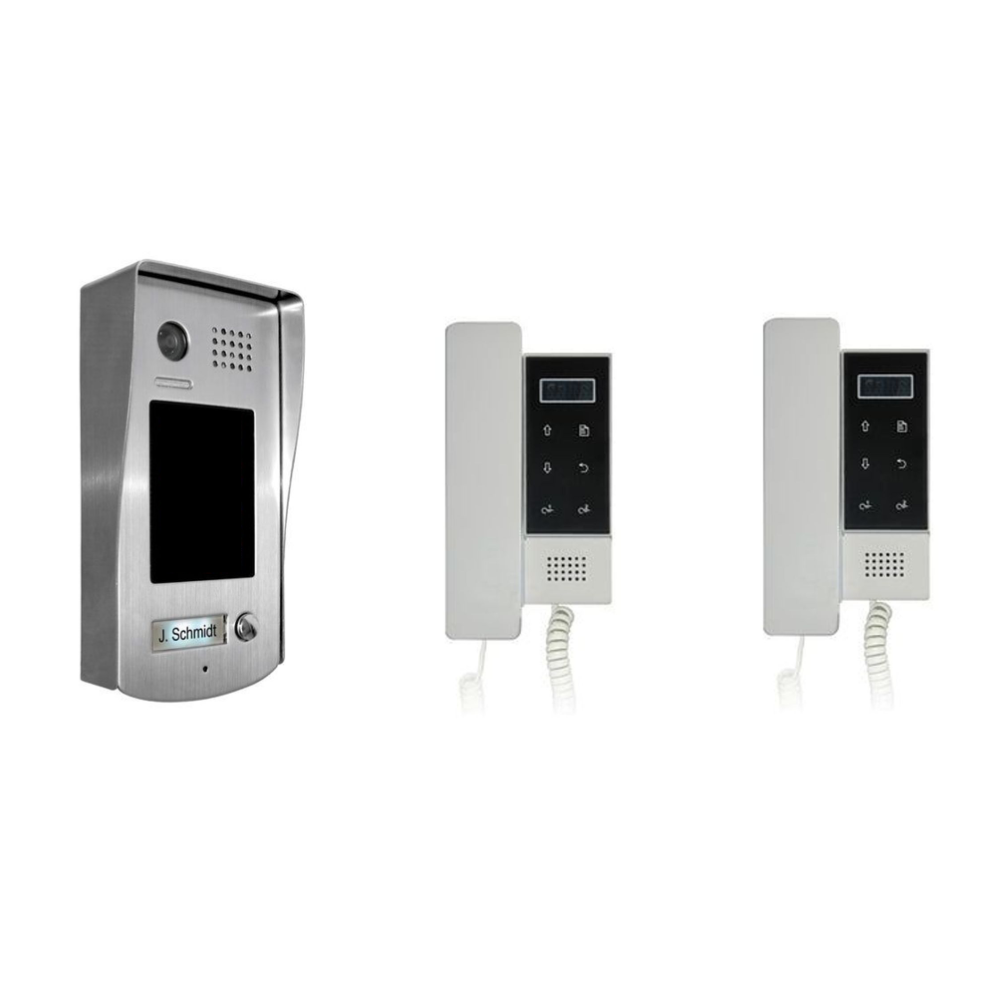 V-Tek-Kit5ASM - V-Tek Audio Intercom Kit - Surface Mount & 2x Audio Handset - 2 Wire