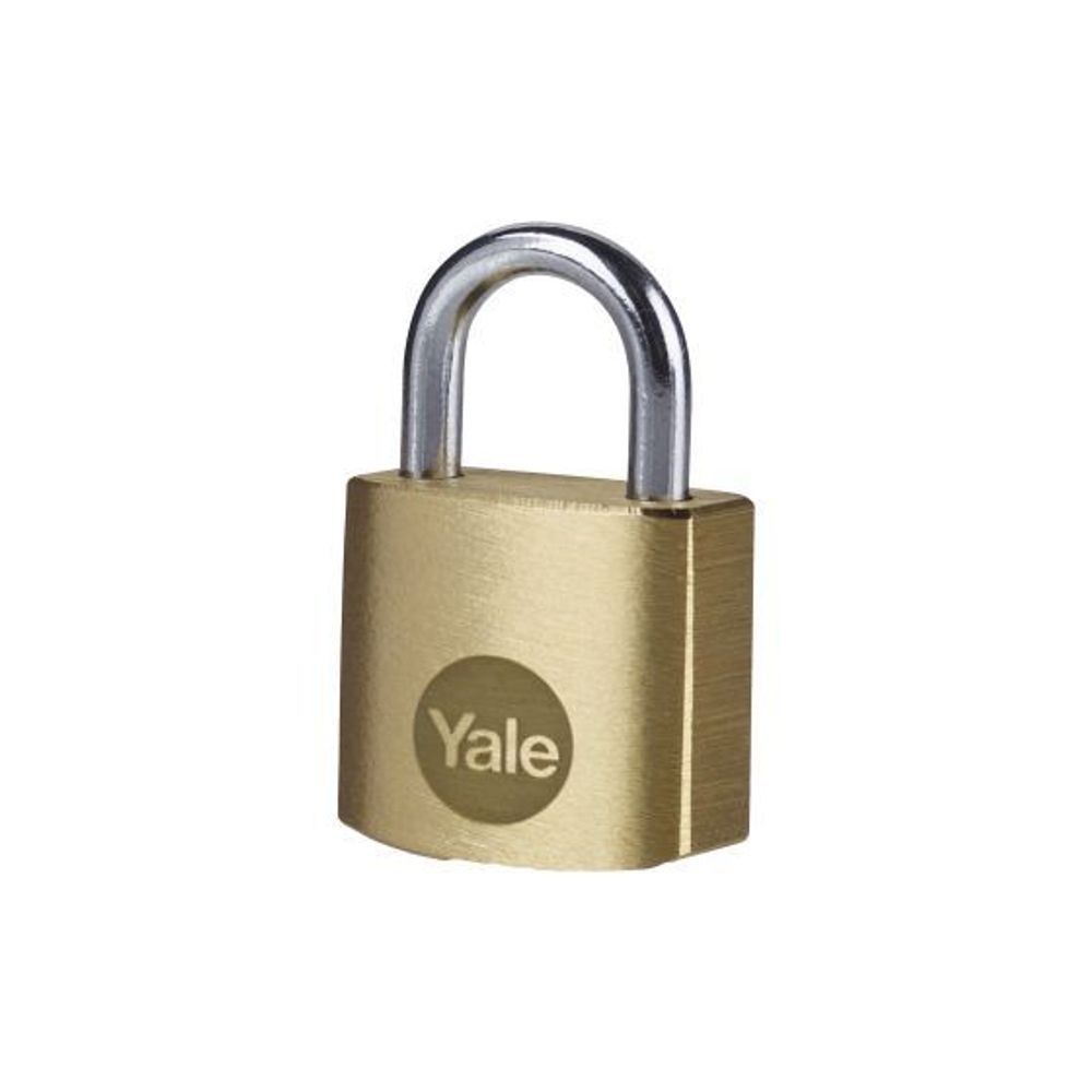 Yale Cadenas En Laiton 20mm Arc Long En Acier - Sécurité Fiable Avec 3 Clés Pour Boîte à Outils Et Objets Intérieurs