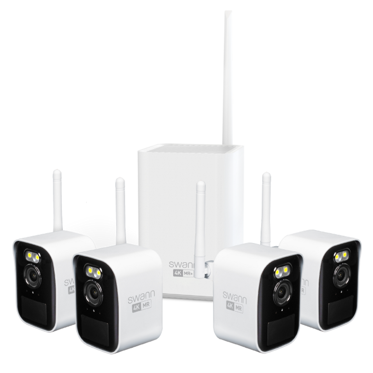 SWNVK-MRMINISD4-AU - Swann MaxRanger4K Mini Wireless Security System / Base Station / 32GB / 4x MINICAM 4K Cam