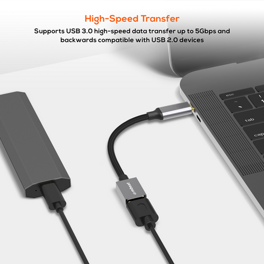 MB-XAD-CU30 - Mbeat Tough Link USB-C to USB 3.0 Adapter - Space Grey