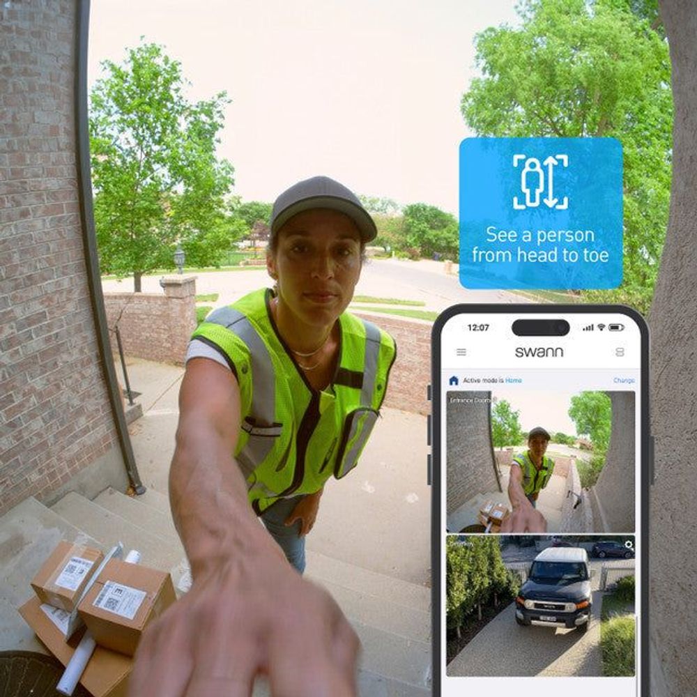SWIFI-SEVDBC-GL - Swann EVO Wireless Video Doorbell & Chime