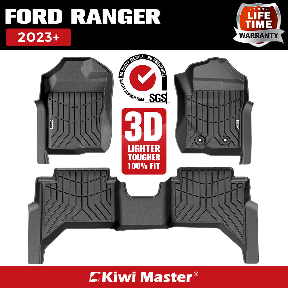 KIWI MASTER 3D TPE Car Floor Mat for Ford Ranger 2023+ Default Title