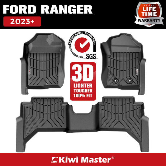 KIWI MASTER 3D TPE Car Floor Mat for Ford Ranger 2023+ Default Title