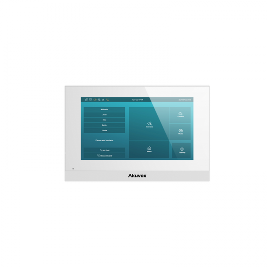 C313N-White - Akuvox 7" indoor monitor- Standard version - White