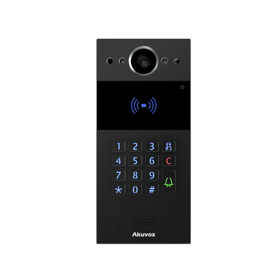R20K-BK - Akuvox Palm-Size Doorphone Certified for Outdoor Usage - Black
