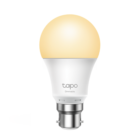 TL-TAPOL510B - TP-Link Tapo L510E Smart Wi-Fi Dimmable LED Bulb, B22, 8.7W, 806 Lumens, 2700K , Bayonet
