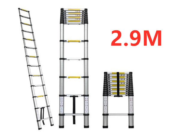 Ladder Telescopic Aluminium Extension Ladder 2.9m