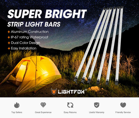 LIGHTFOX LED Camping Strip Light Bars Default Title