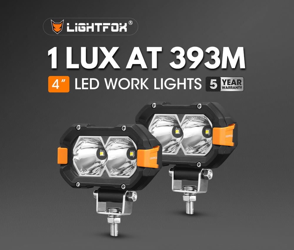 Lightfox 4inch LED Light Bar 1 Lux @ 393m IP68 4,600 Lumens Default Title
