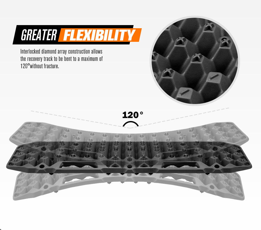 BUNKER INDUST Pair 10T Recovery Tracks - Black