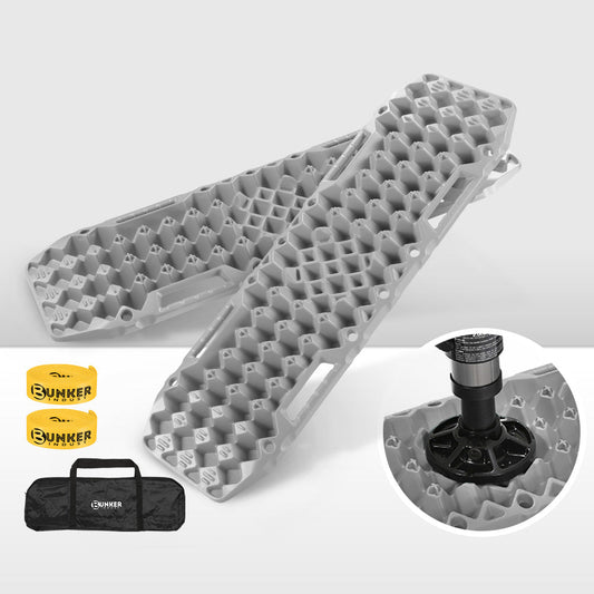 Bunker Indust Recovery Tracks Farm Jack Base 10T Board Sand Mud Snow OffRoad 4WD - Grey Default Title