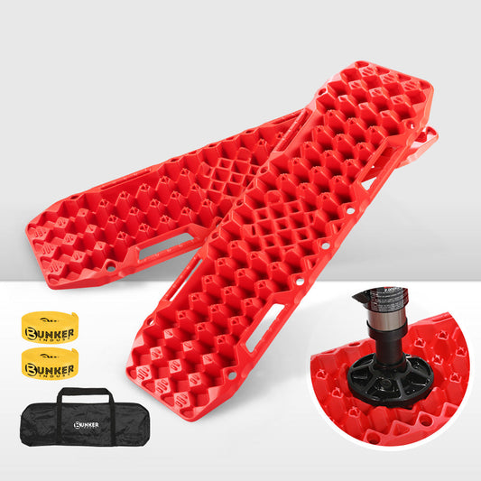 Bunker Indust Recovery Tracks Farm Jack Base 10T Board Sand Mud Snow OffRoad 4WD - Red Default Title