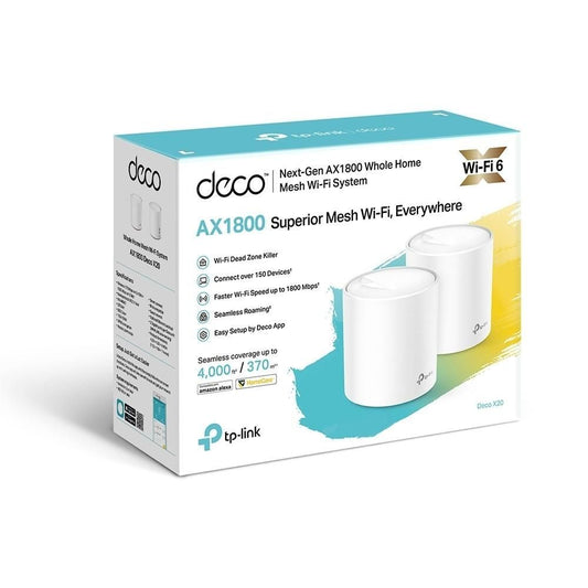 TL-DECOX20-2P - TP-Link Deco X20 Wi-Fi 6 Whole-Home Mesh System - 2 Pack