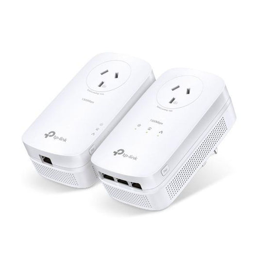 TL-PA8033PKIT - TP-LINK TL-PA8033PKIT AV1300 3-port Gigabit Passthrough Powerline Starter Kit