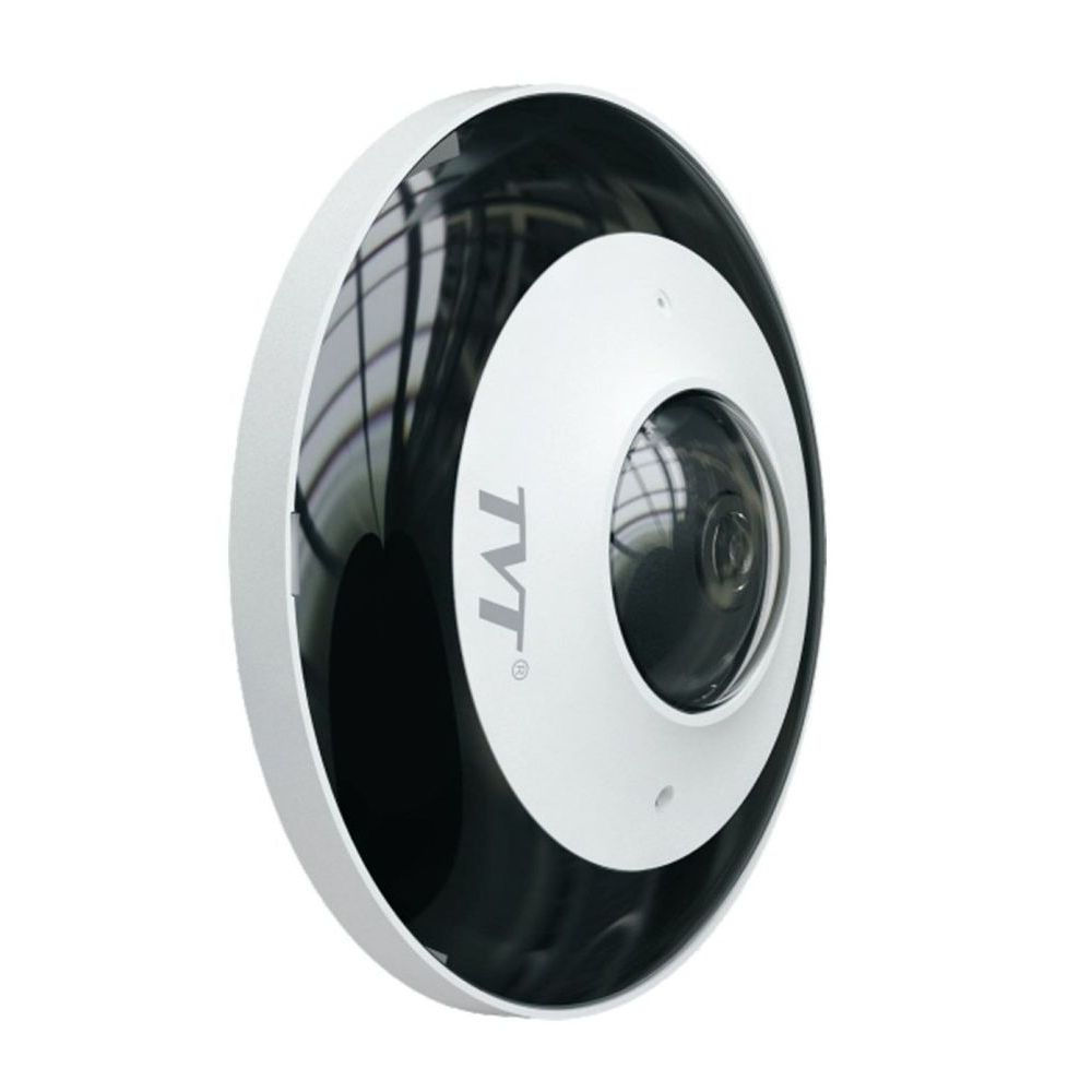 TVT-360POE - 6MP 1.07mm POE 360 degree fisheye camera with microphone.