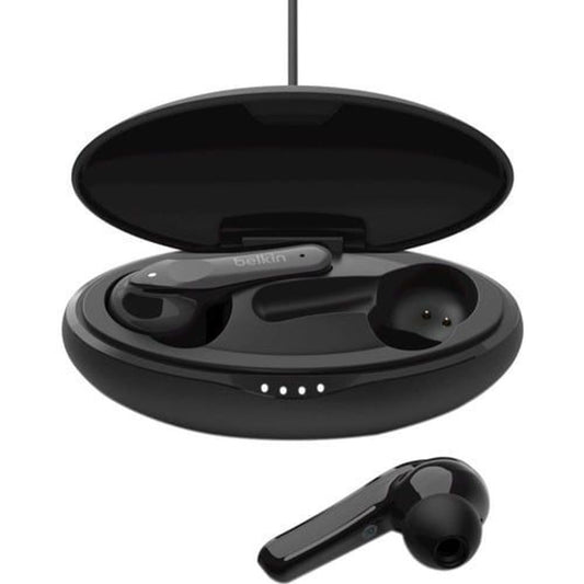 PAC002BTBK-GR - Belkin SOUNDFORM Move Plus Earset - Stereo - True Wire - Bluetooth - 1000 cm - Earbud - Binaural - In-ear