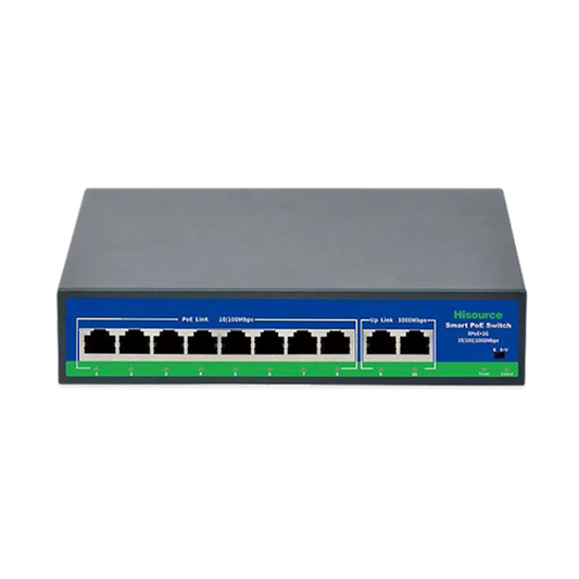 POE-8 - 8 Port PoE Switch. 802.3af/at 30W per port (10/100Mbps)