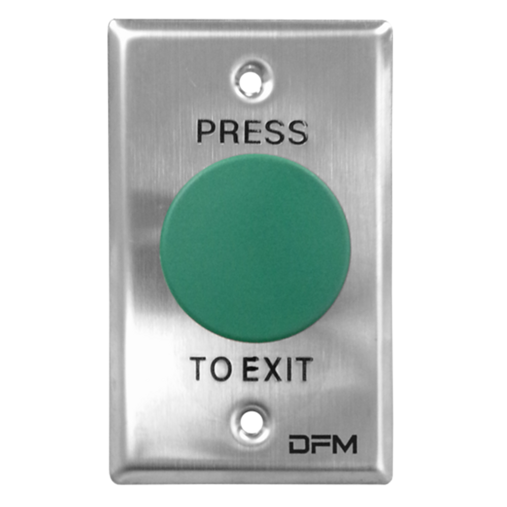 WEL2220 - Stainless Steel Exit Button With Mushroom Green Push Button ...
